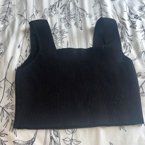Black crop top